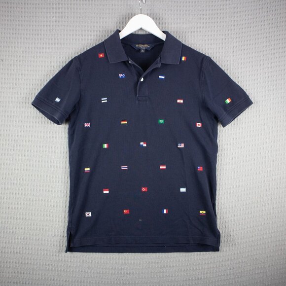 Brooks Brothers Multi Flag Slim Fit Button Up Shirt Medium - Picture 1 of 7